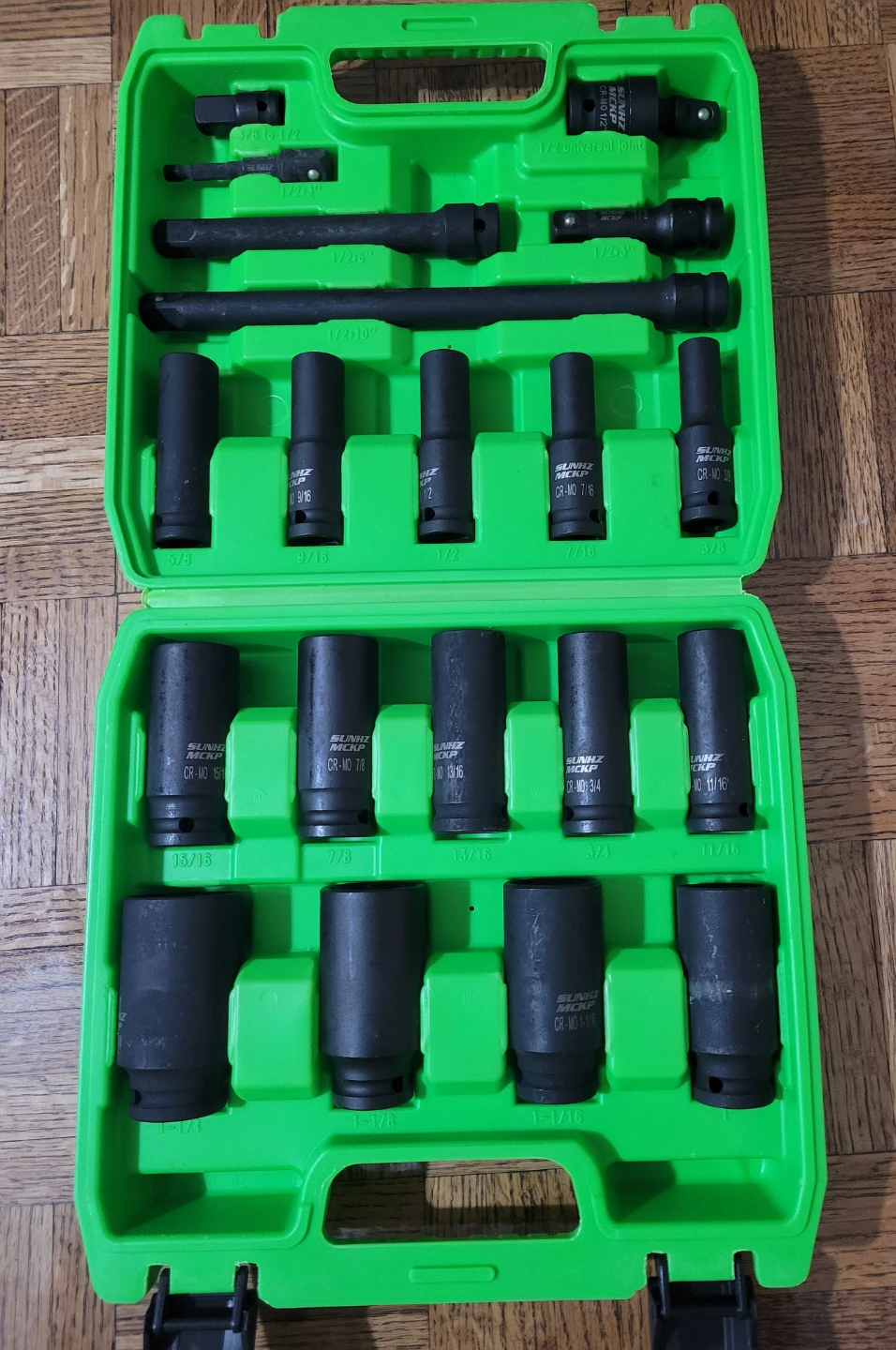 NEW 20-Piece 1/2" SAE Impact Socket Set with Case - photo 2