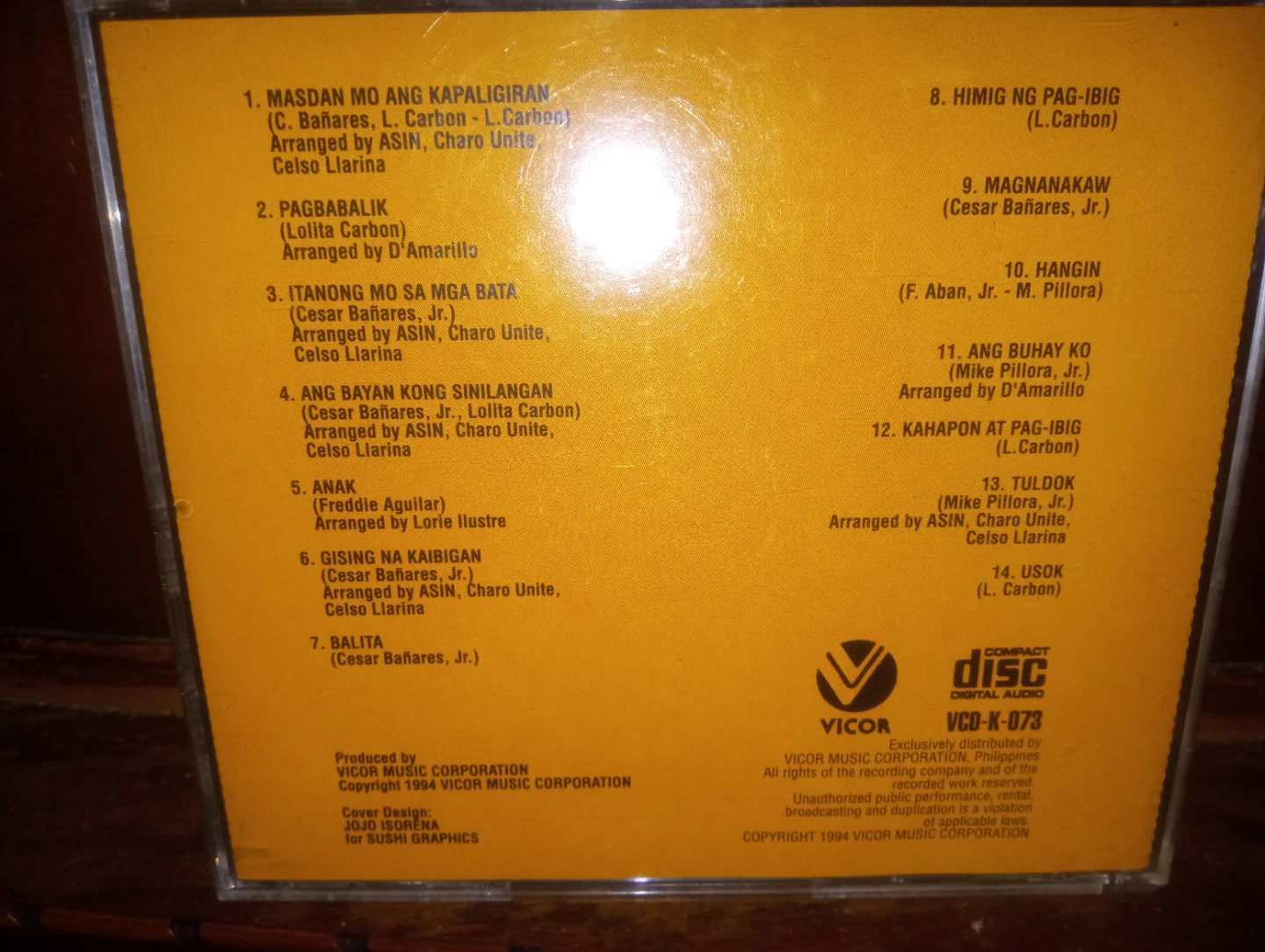 ASIN Masdan Mo Ang Kapaligiran Special Collector's Edition CD - photo 2