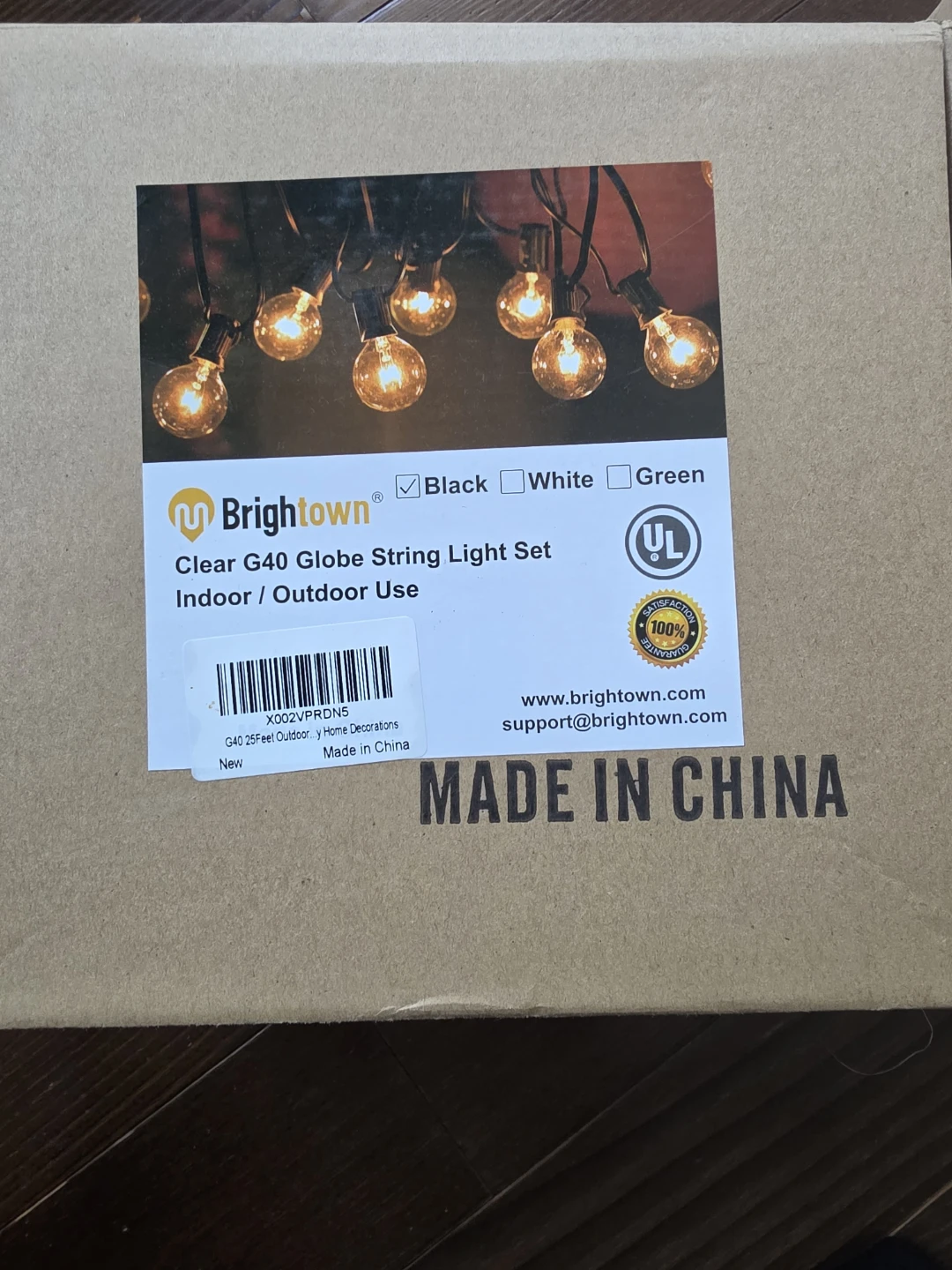 Brightown Clear G40 Globe String Light Set - 2 available
