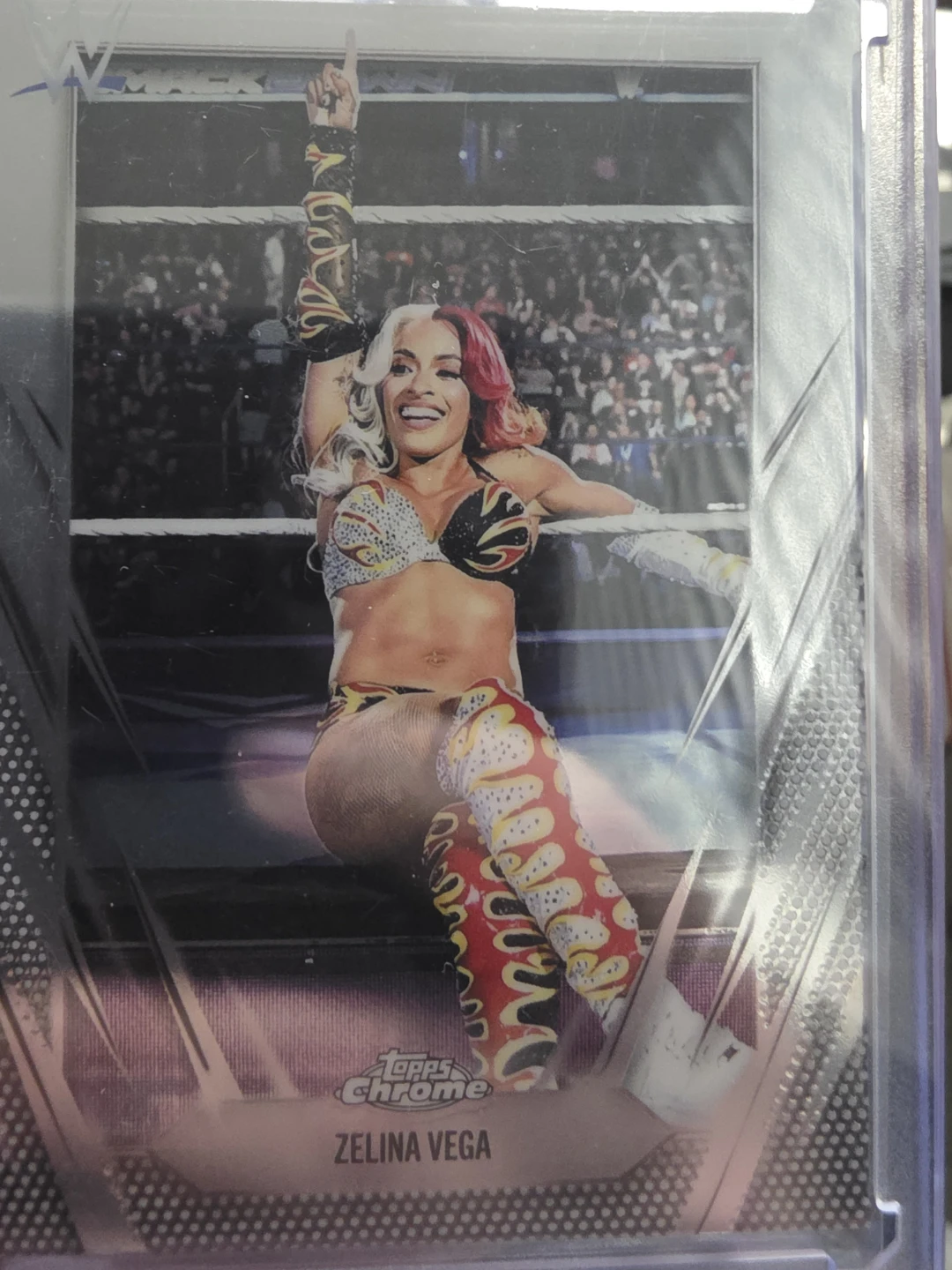 Topps Chrome Zelina Vega Wrestling Card