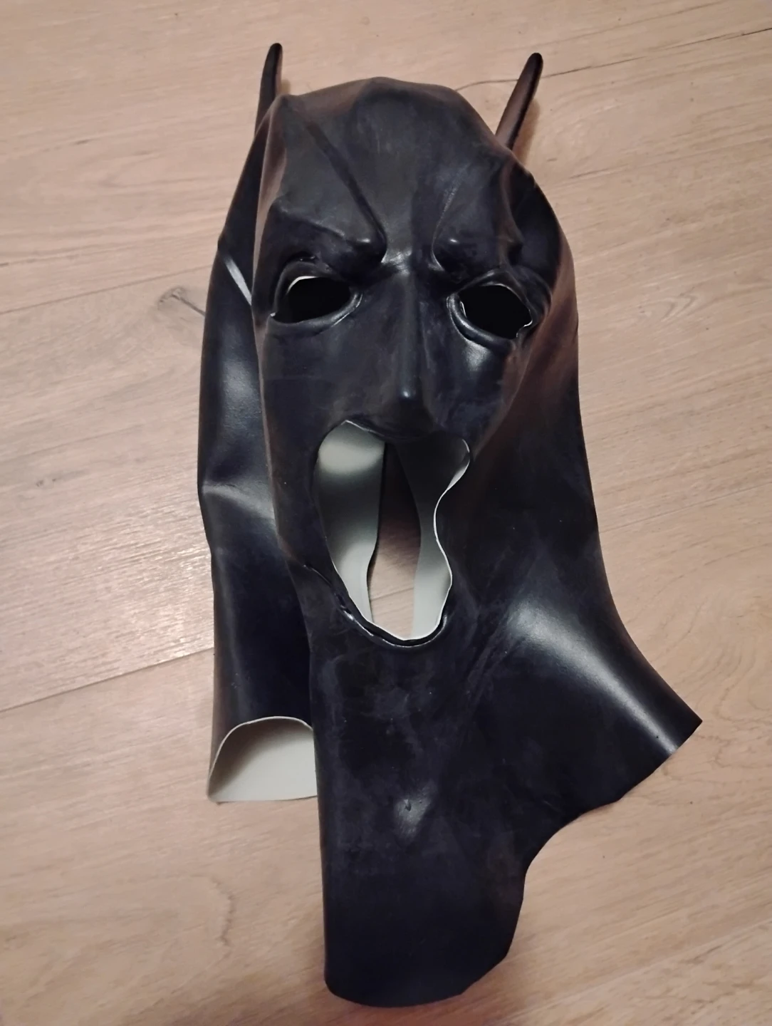 Black Latex Batman Mask