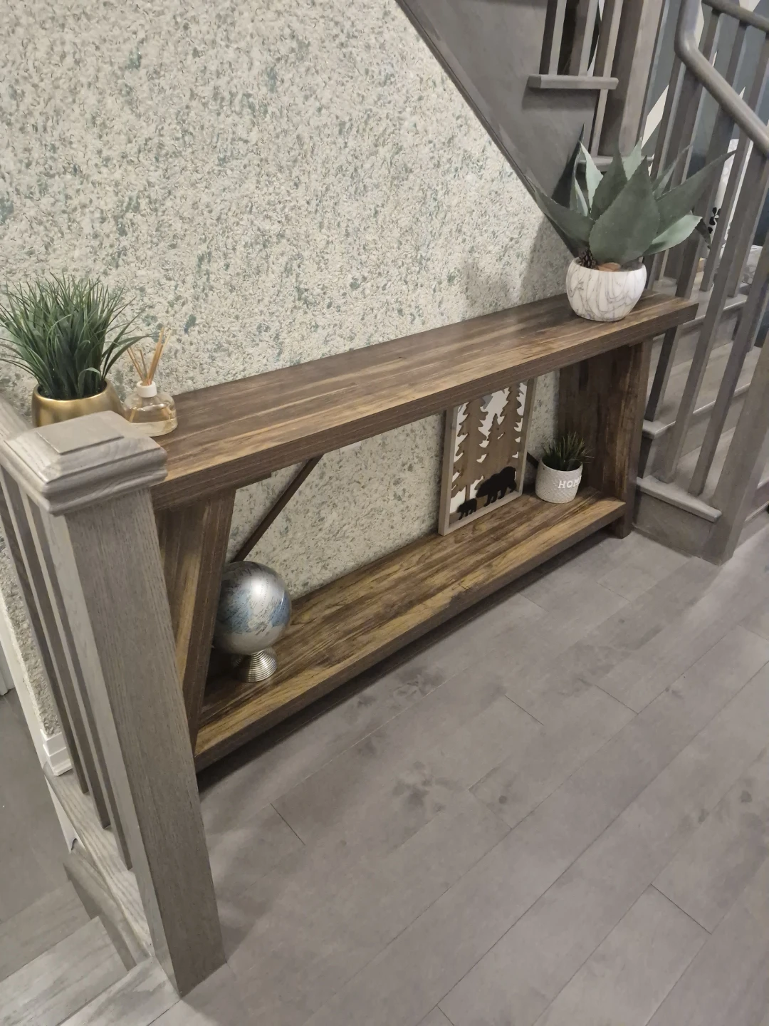 Wooden Console Table - photo 2