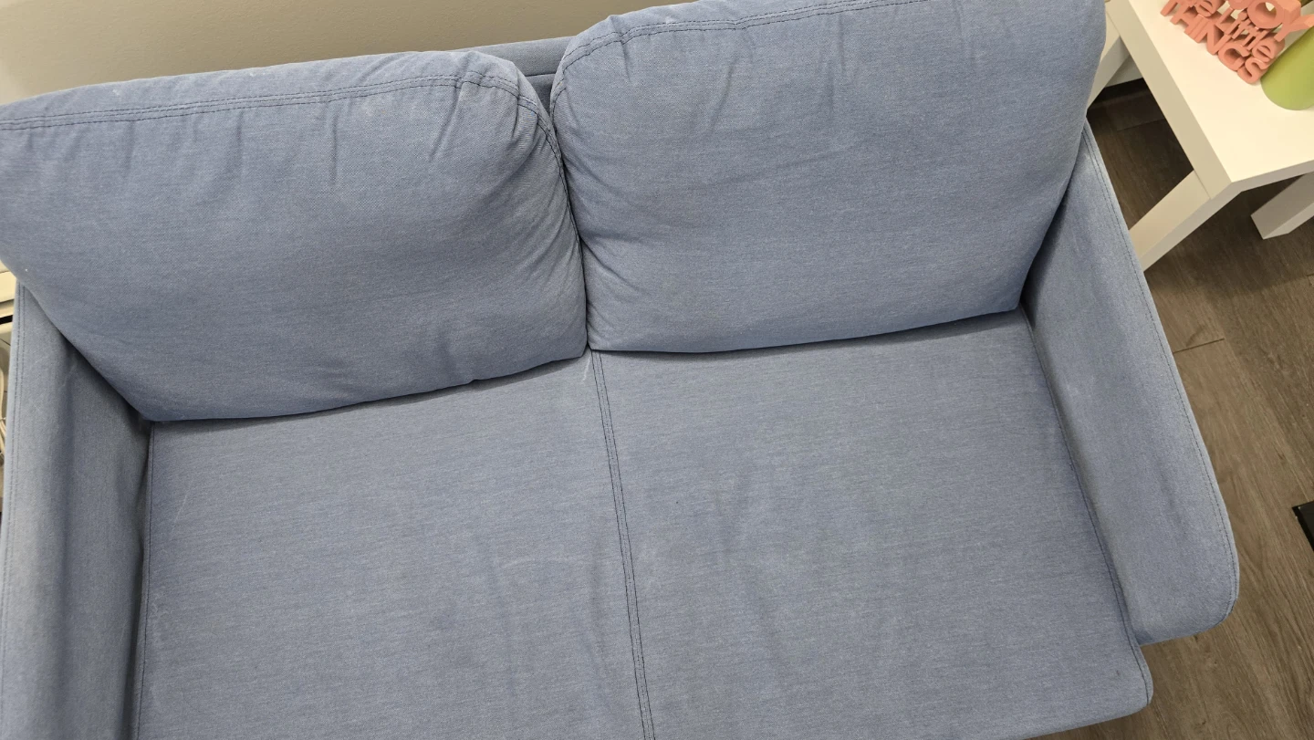 Blue 2-seater loveseat sofa - photo 5