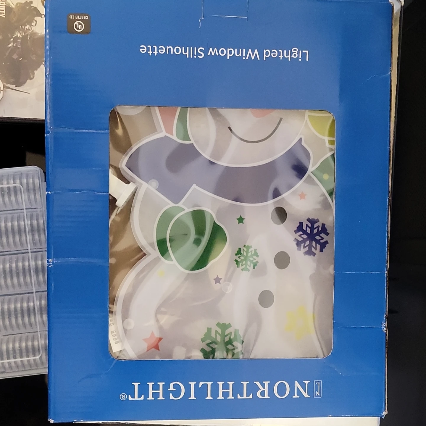 Northlight Lighted Window Silhouette Snowman - photo 3