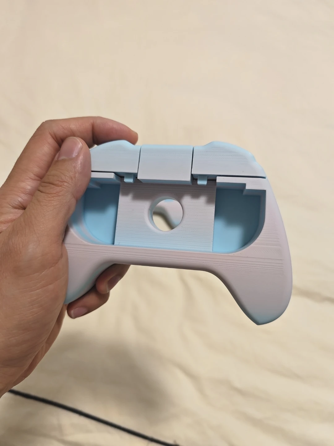 3D Printed Controller Shells - Pink, Blue, White Gradient