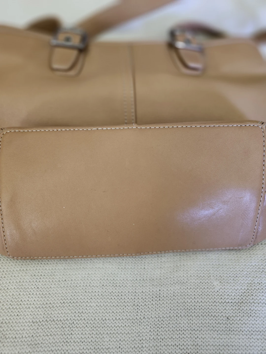 Coach Tan Leather Tote Bag - photo 3