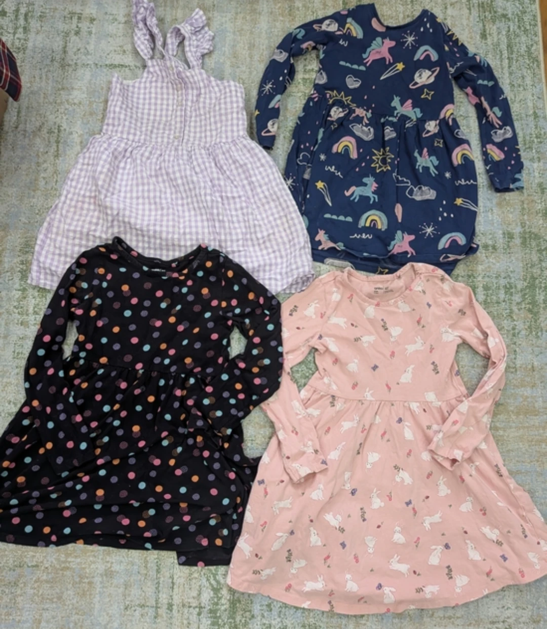 Set of 4 -100% cotton dresses for girls - photo 2