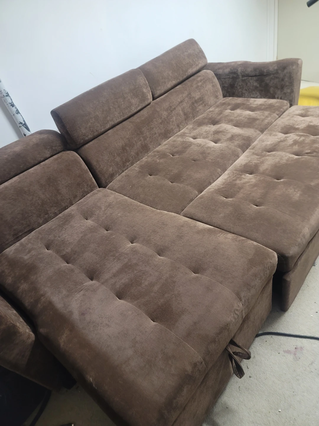 MOVING SALE...Brown Sectional Sofa with Storage - photo 3