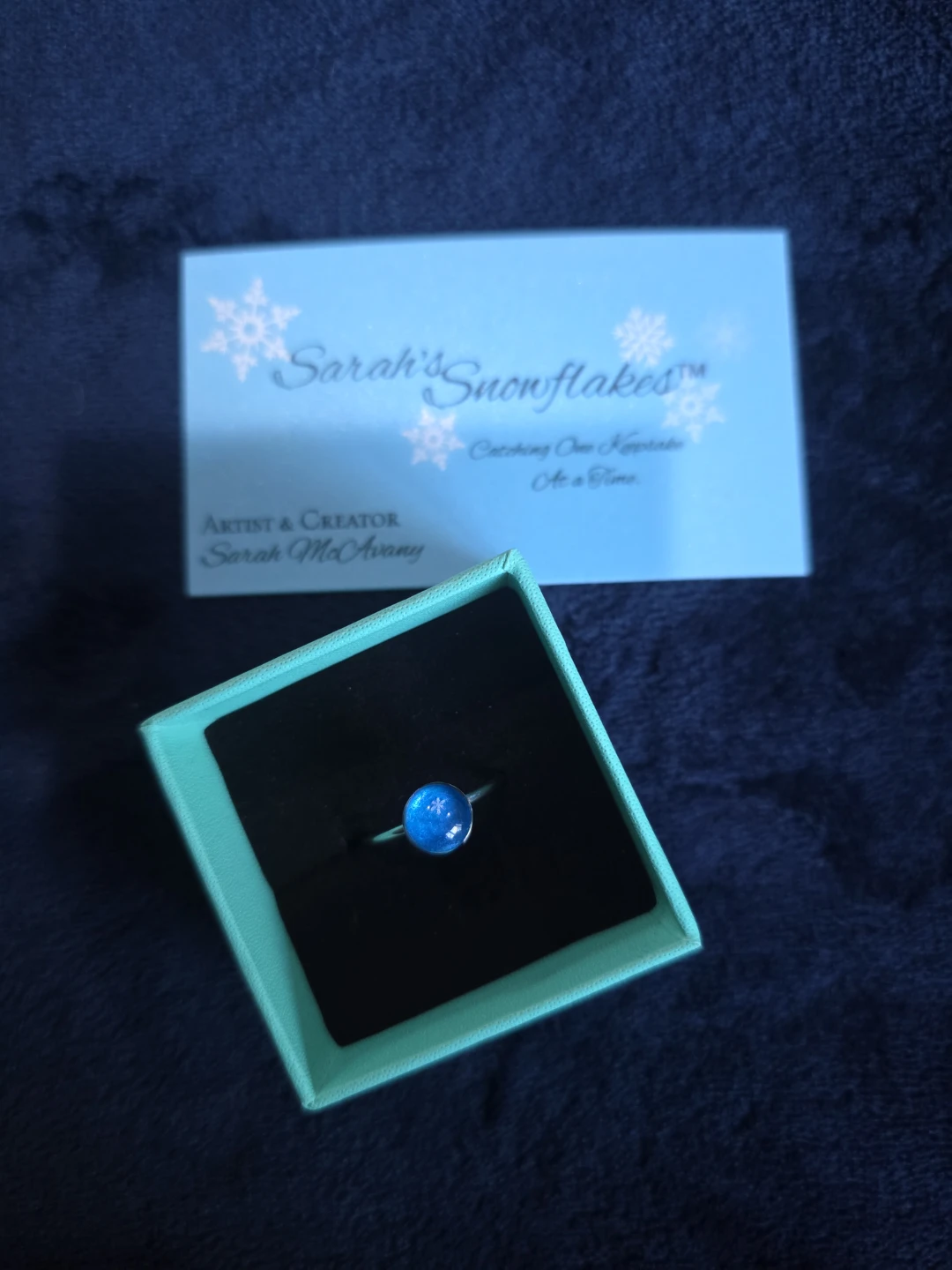 Real Preserved Snow Ring