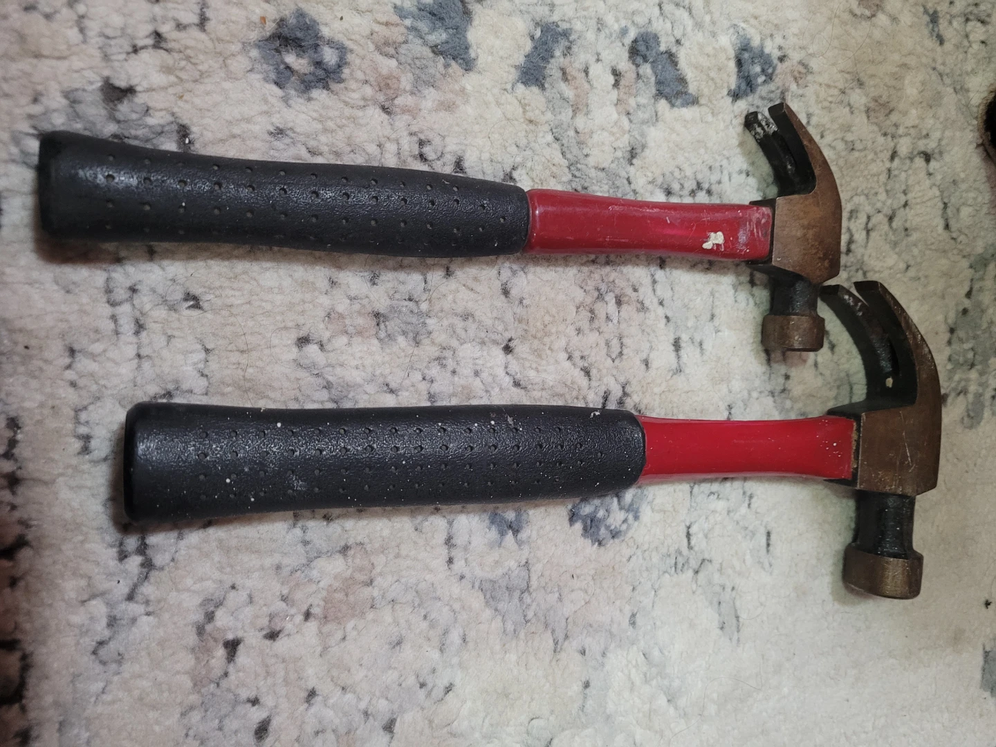 Two Claw Hammers with Black and Red Handles - photo 3