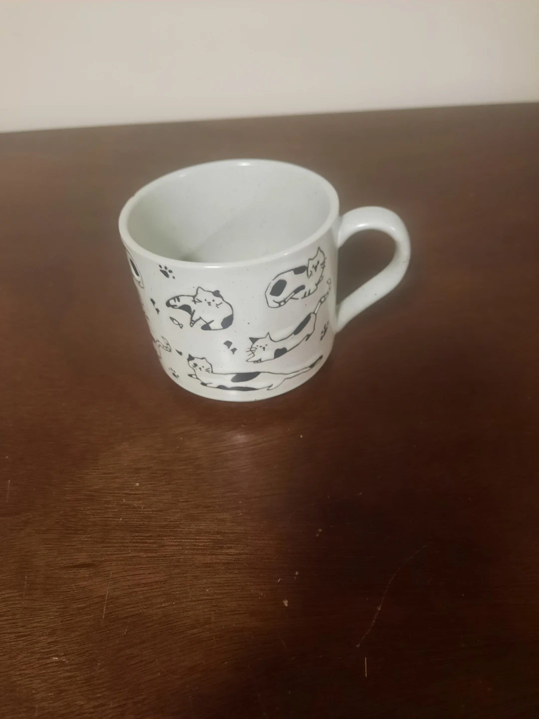 Ceramic Mug with Cat Design