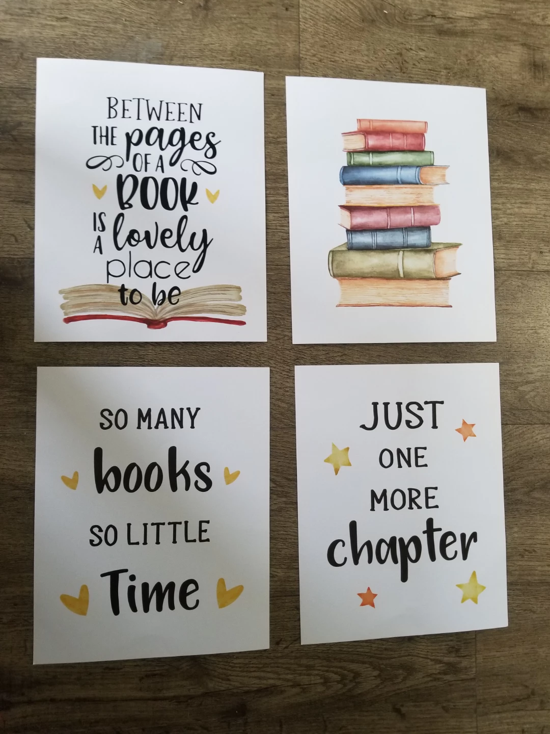 Set of 4 Literary Art Prints