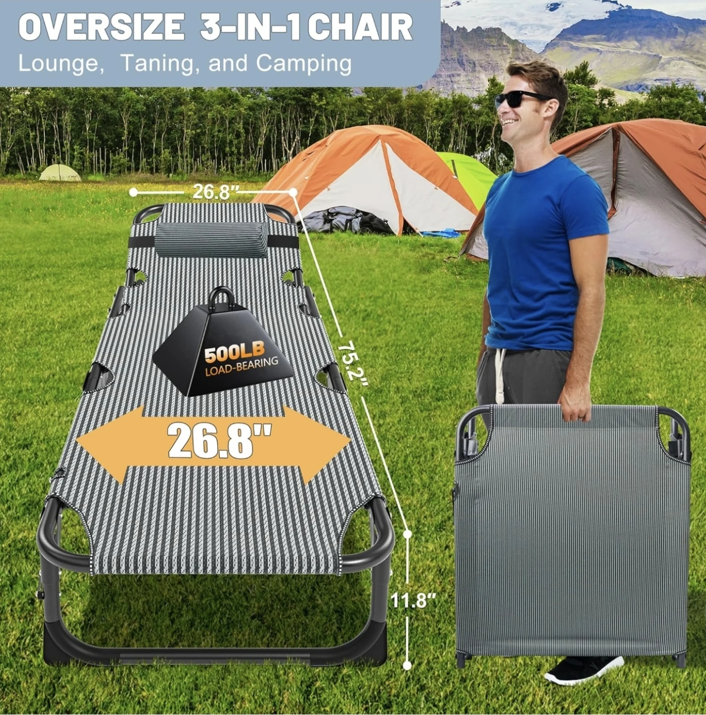 Portable Folding Camping Cot | Outdoor Travel Cot for sale!! - photo 4