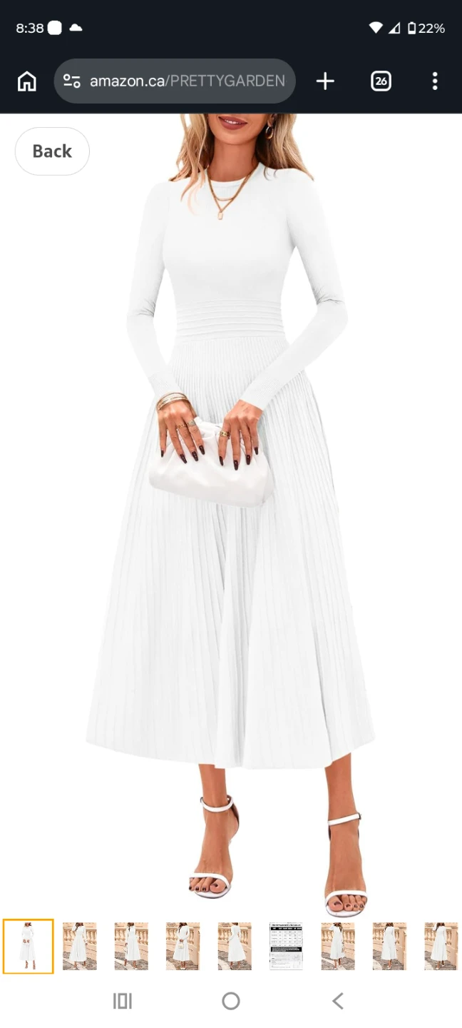 PRETTYGARDEN Women's White Long Sleeve
