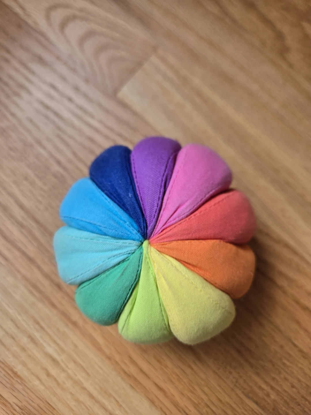 Lovevery Soft Cotton Rainbow Ball Toy Montessori Play Sensor - photo 3