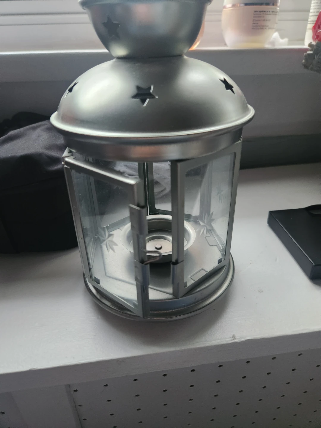 Silver Star Cutout Lantern