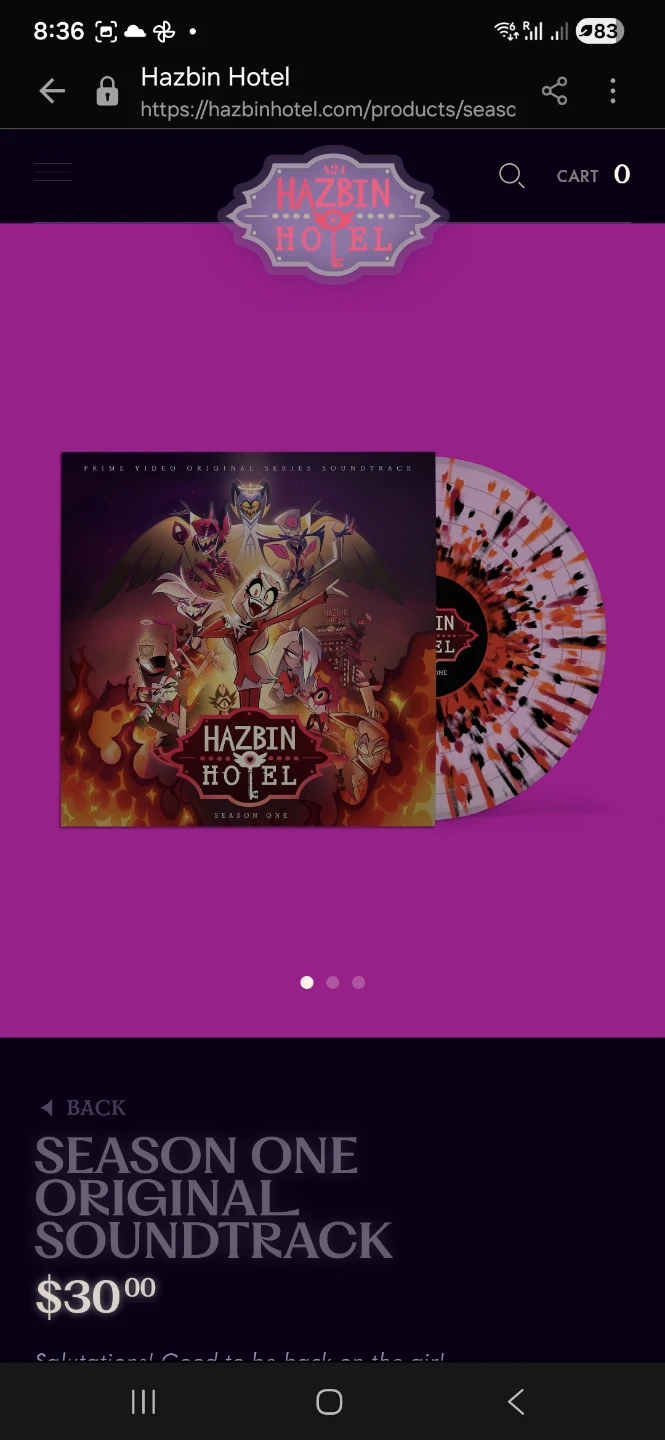 Hazbin Hotel S1 OST Vinyl (Hell Splatter) – New Sealed
