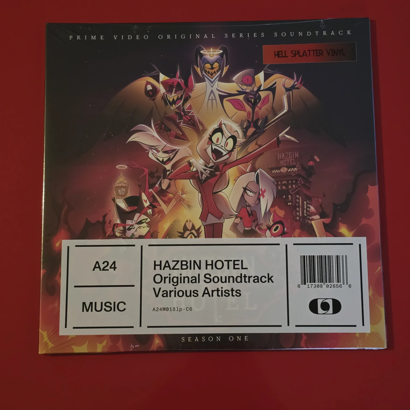 Hazbin Hotel S1 OST Vinyl (Hell Splatter) – New Sealed - photo 3