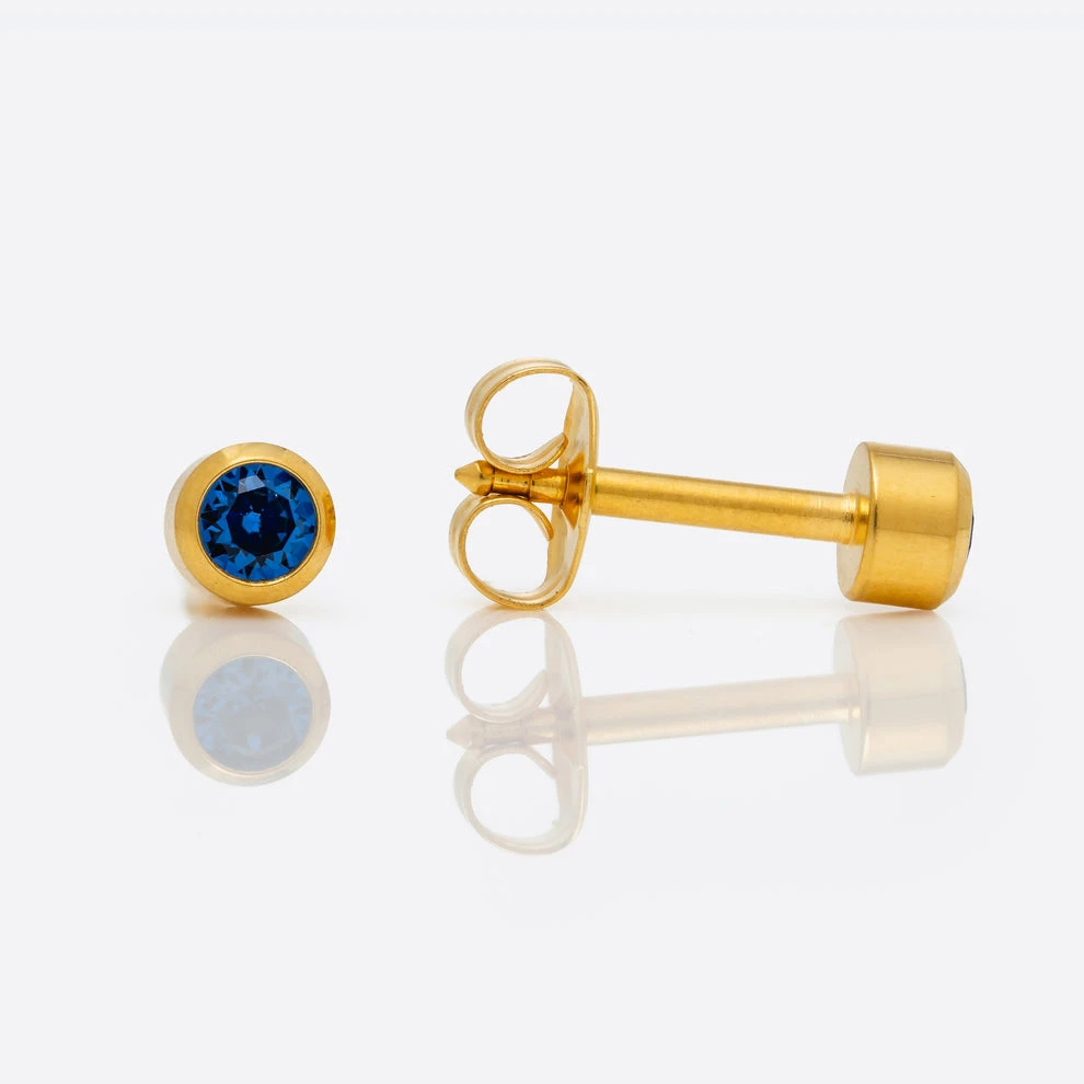 24k Gold Plated Stud Earrings