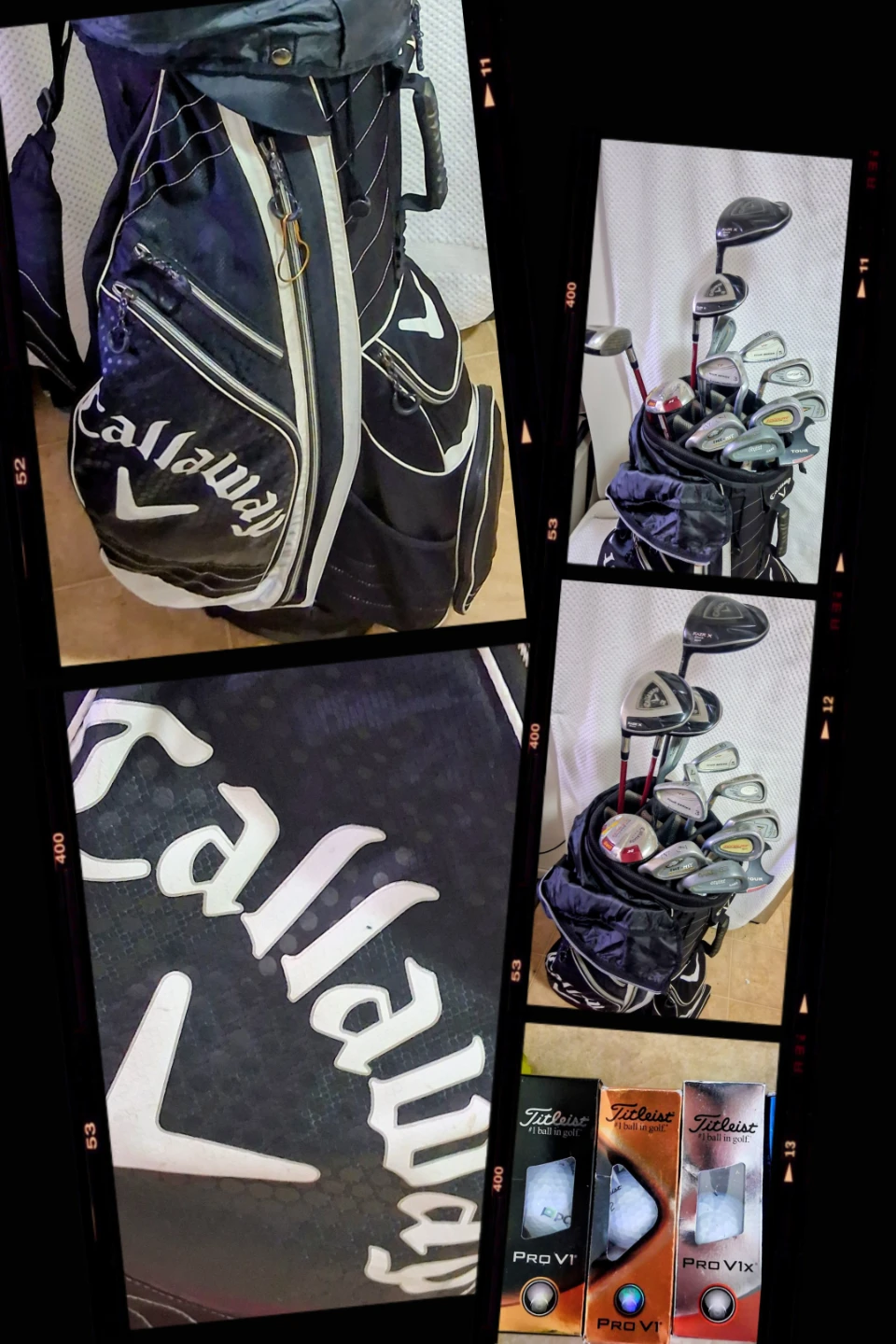Callaway Golf Bag with Clubs and Balls