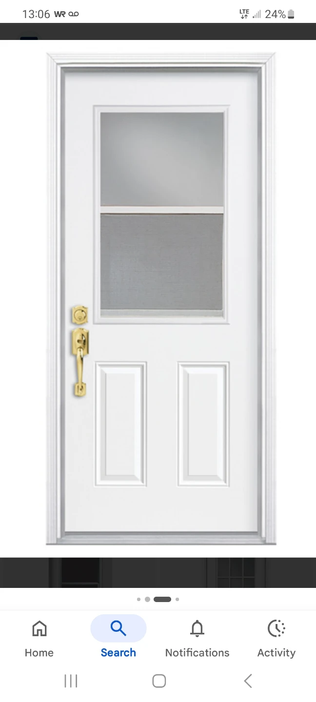 WANTED .....White exterior door with glass