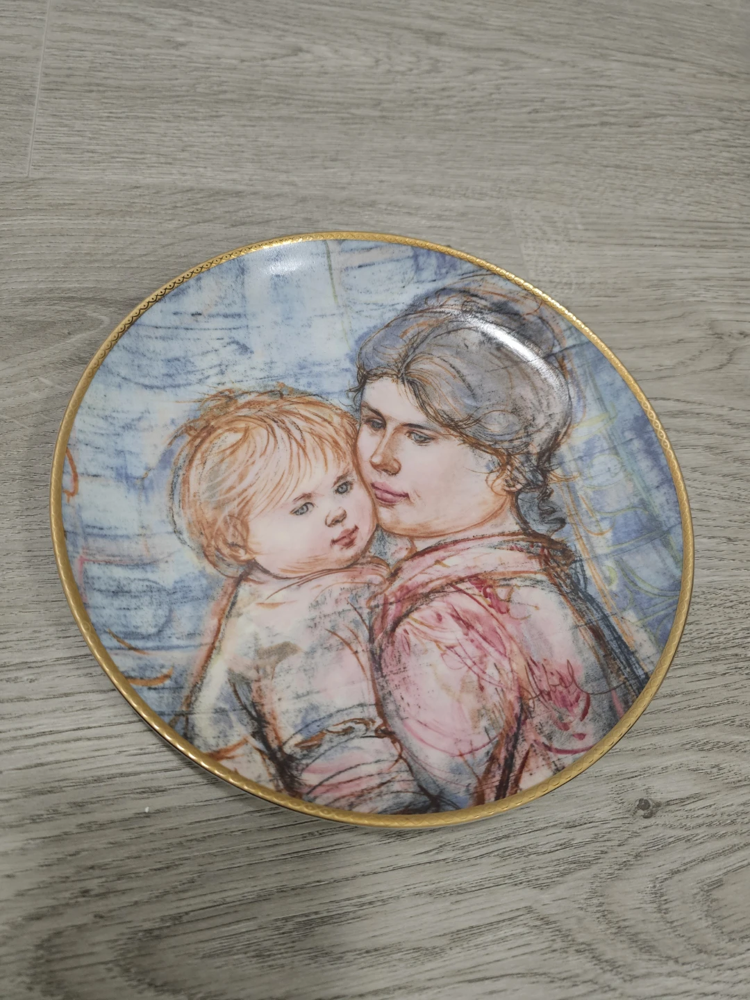 The Edwin Knowles "A Time to Embrace" Collector Plate