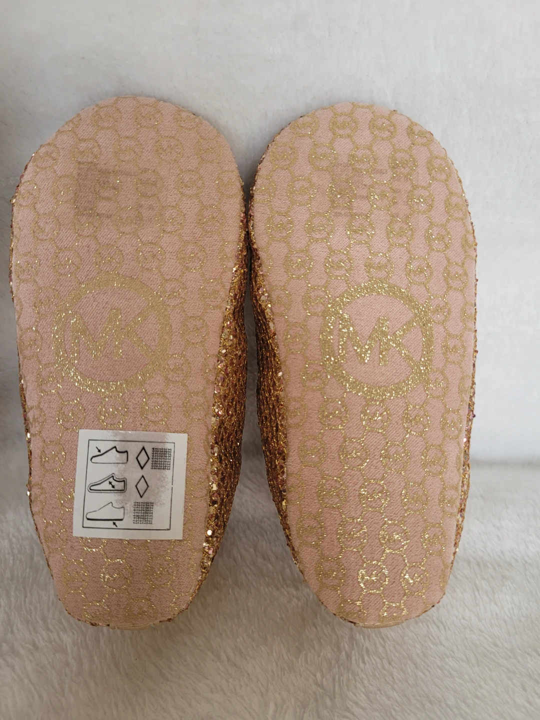 Michael Kors Baby Girls Glitter Crib Shoes Size 4 Gold - photo 4