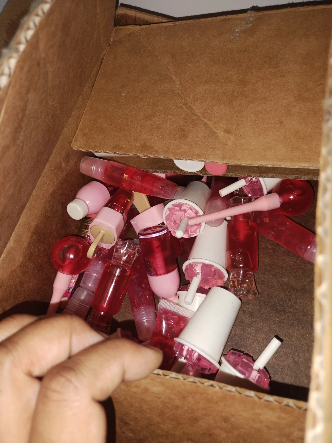 Pink and Red Lip Glosses