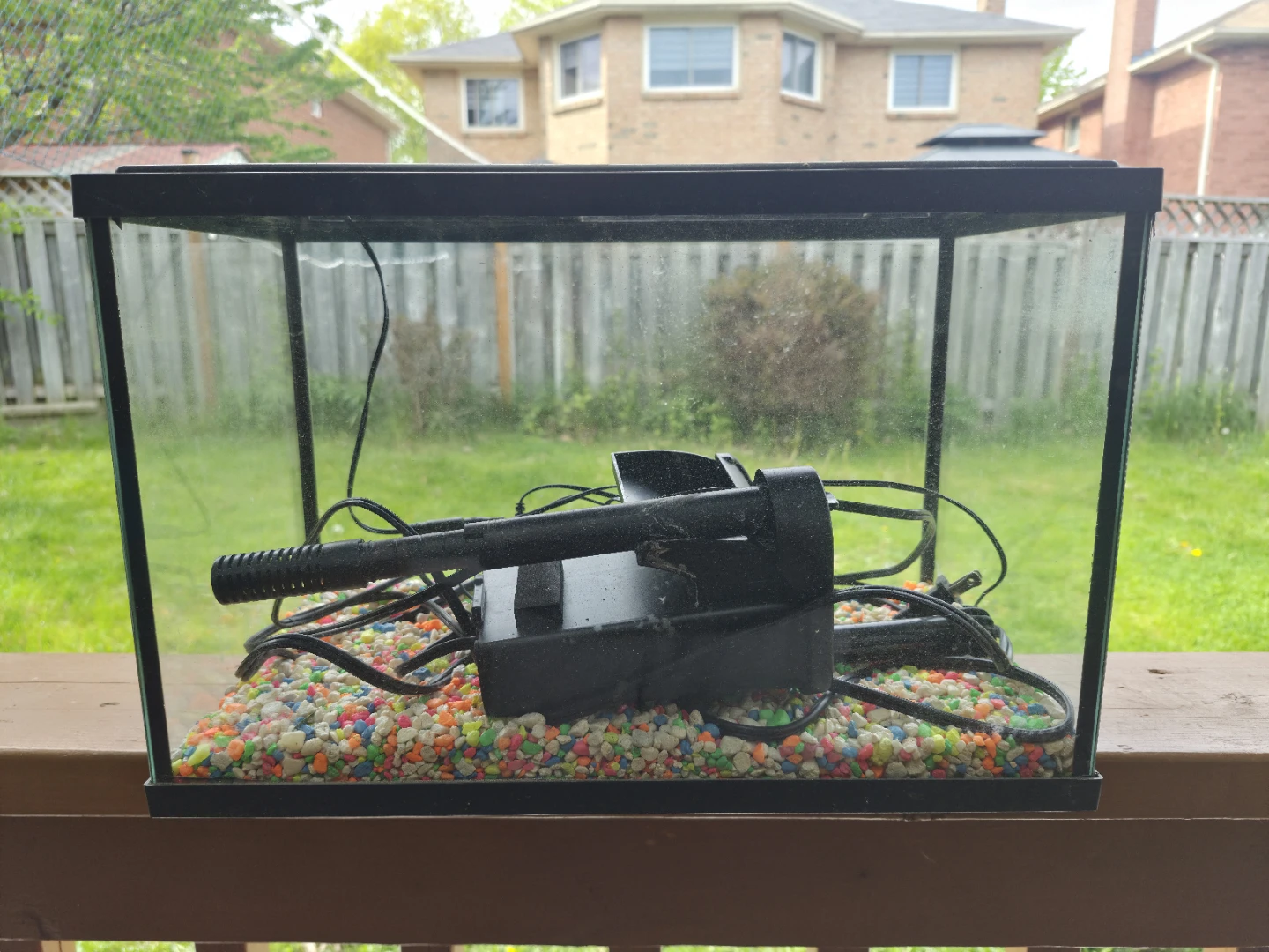 Aquarium with Filter and Gravel - photo 2