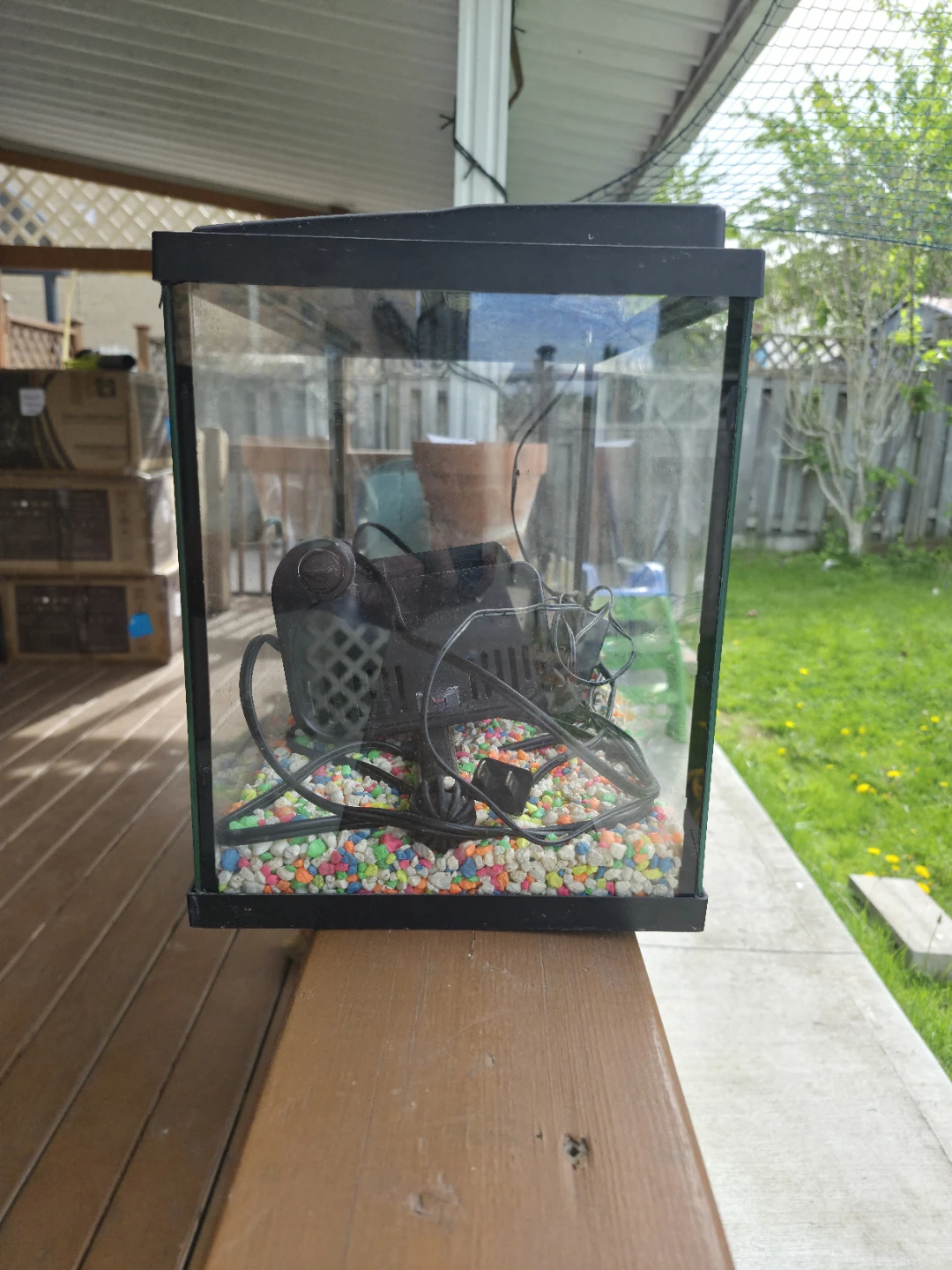 Aquarium with Filter and Gravel - photo 3