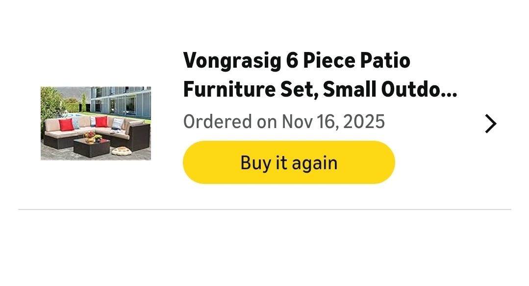 Vongrasig 6 Piece Patio Furniture Set - photo 2