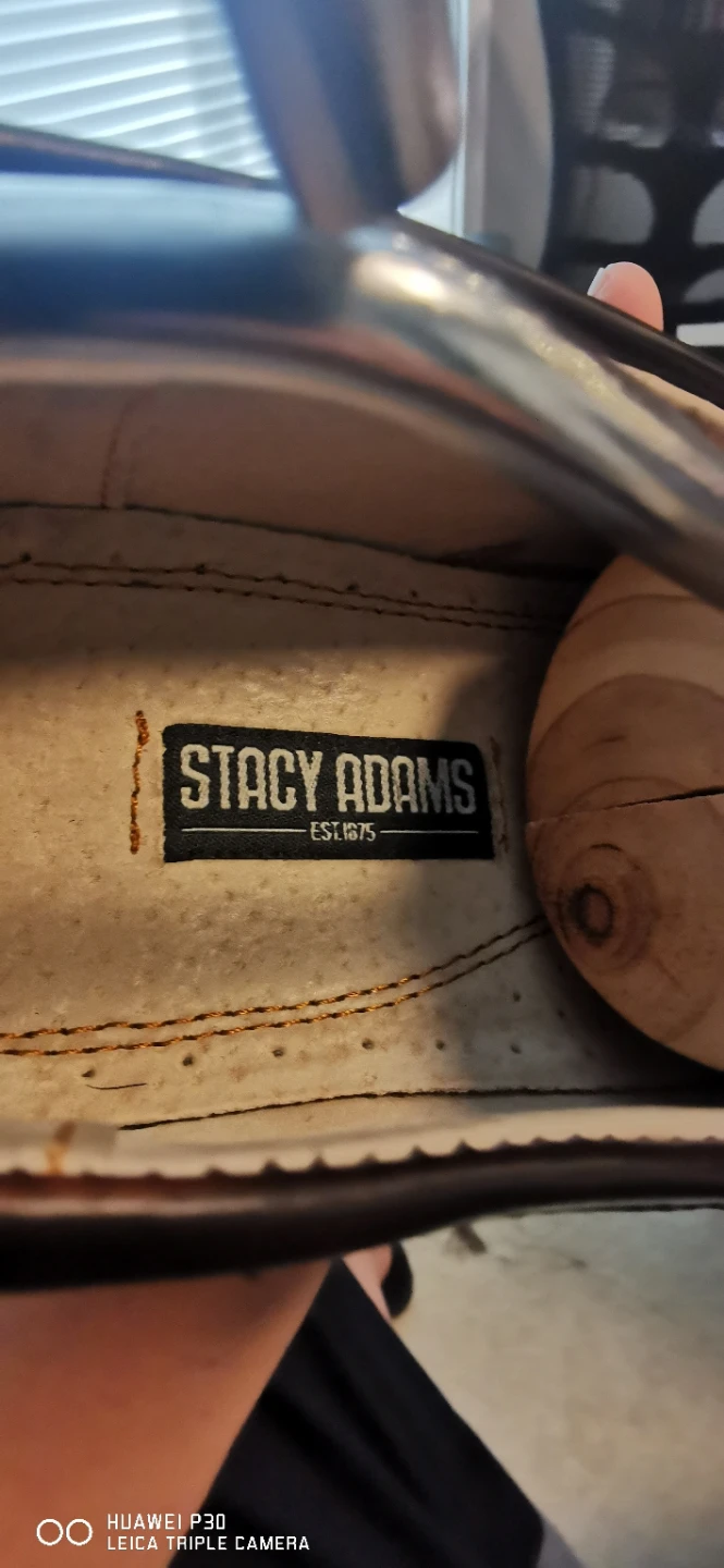 Stacy Adams Men's Brown Leather Dress Shoes Size 9.5 - photo 3