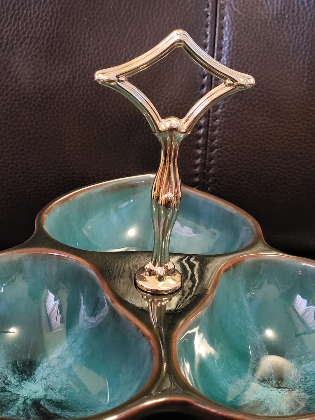 Vintage Blue Mountain Pottery Trillium Serving Dish - MCM - photo 3
