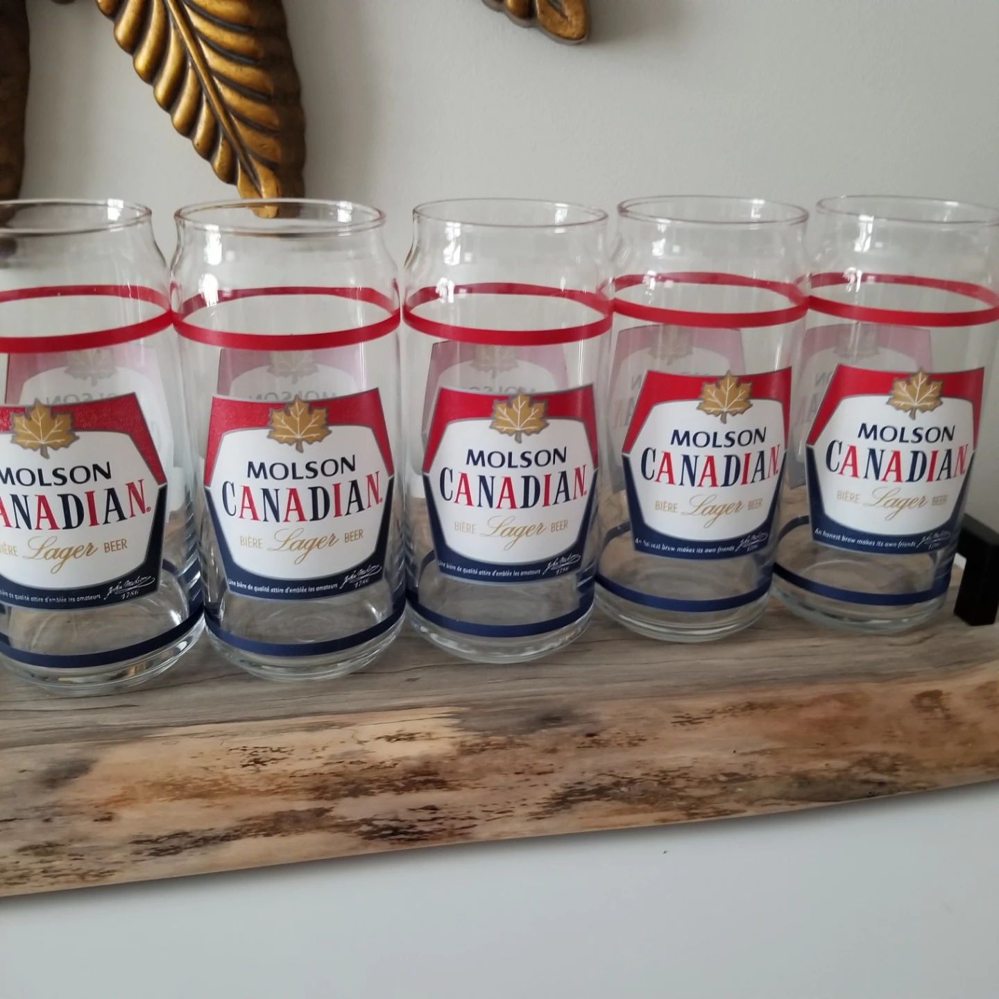 Set of Vintage Molson Canadian Pint Gasses - photo 2