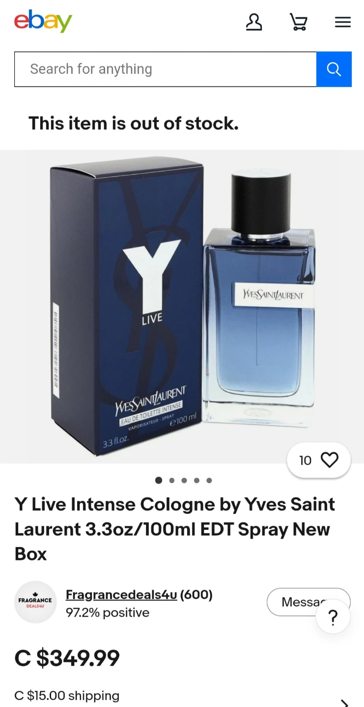 YSL Live Eau de Toilette Intense Perfume  ** Rare Gem** - photo 3