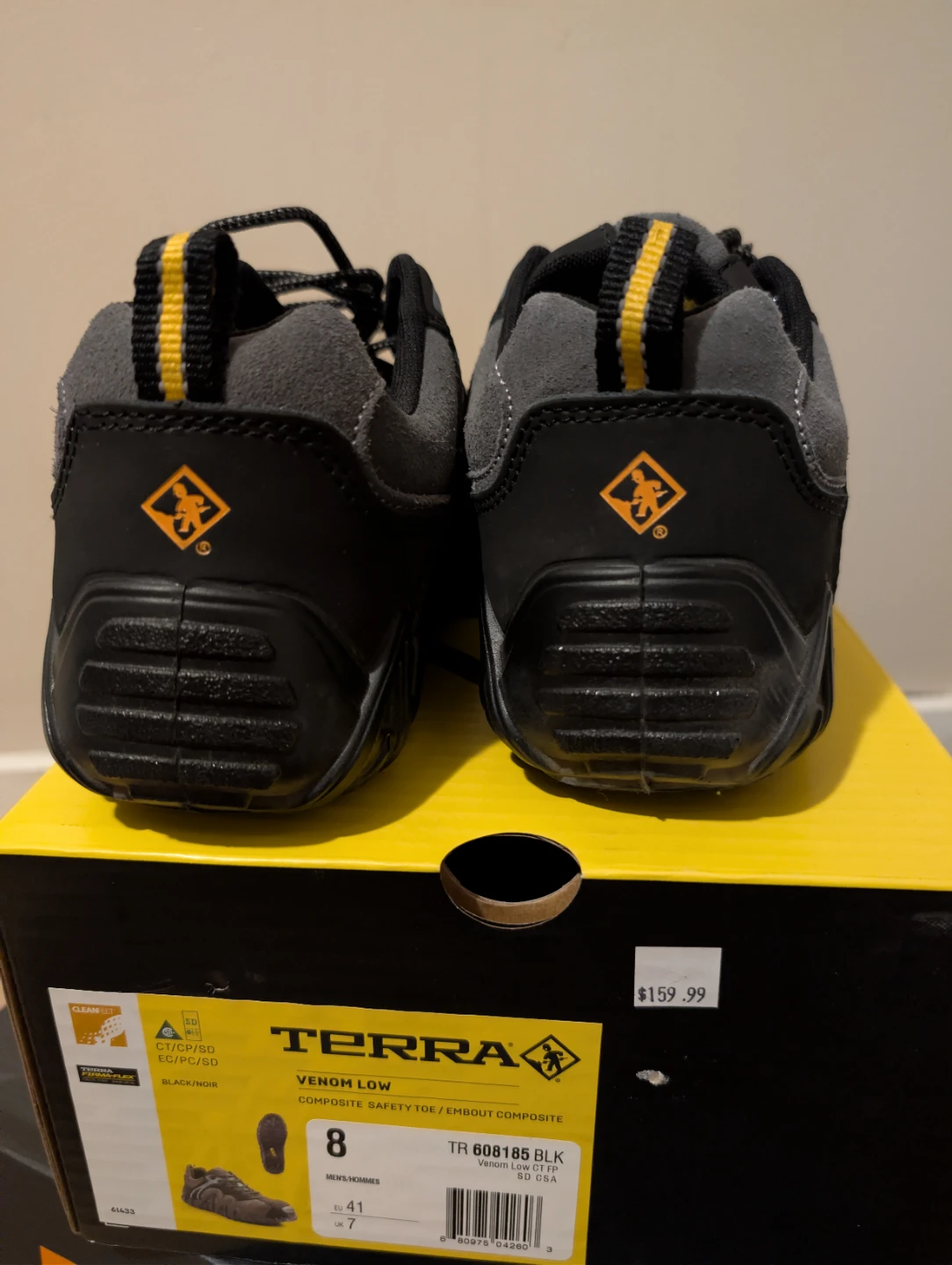 Terra Venom Low Composite Safety Steel Toe Work Shoes - Size 8 - photo 2