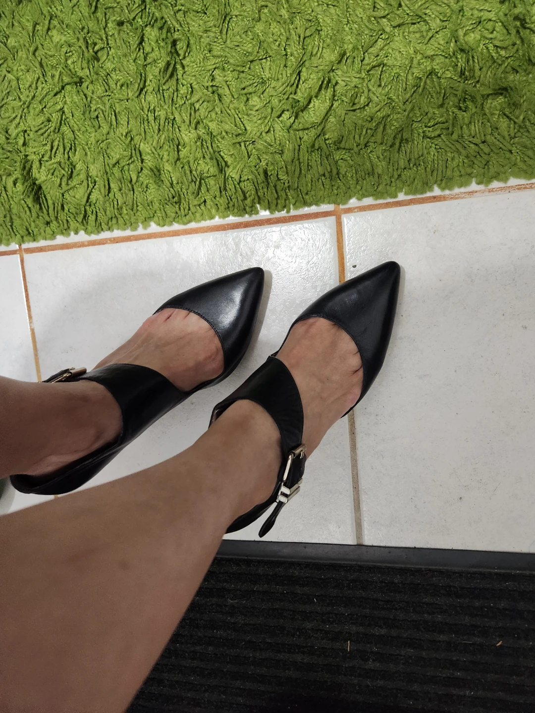 BCBGeneration Black Pointed Toe Ankle Strap Heels - photo 2