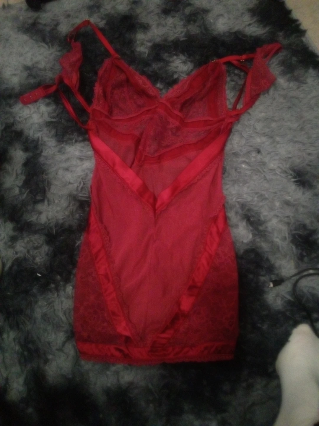 Red Lace Babydoll Lingerie - photo 2