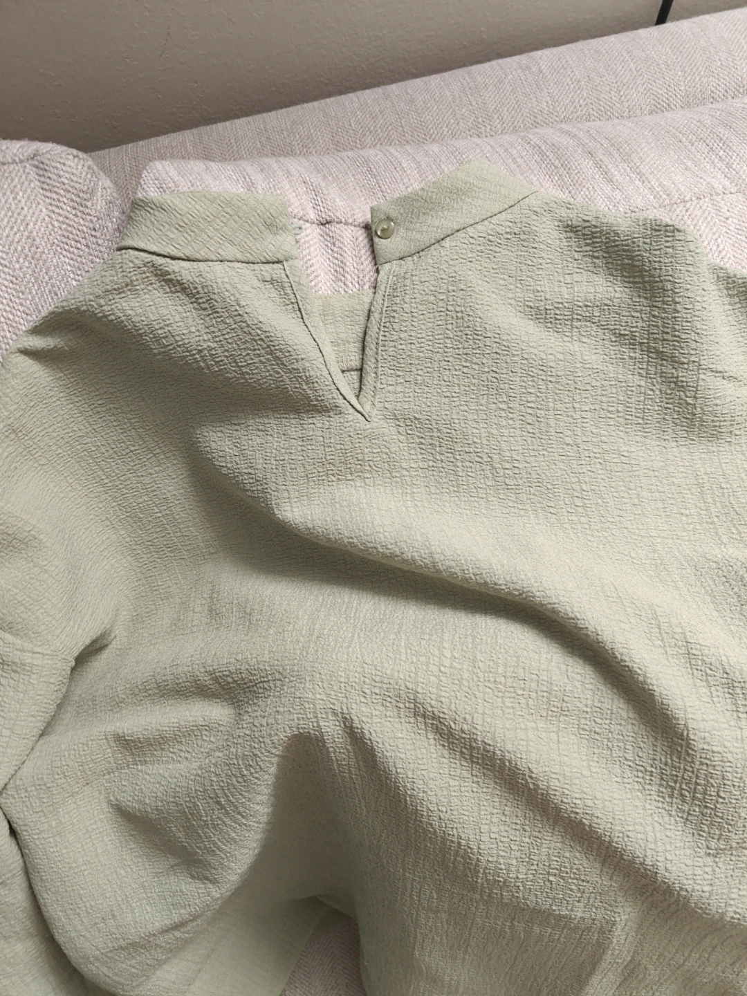 SHEIN Teen Sage Green Textured Top & Pants Set - 13Y - photo 3