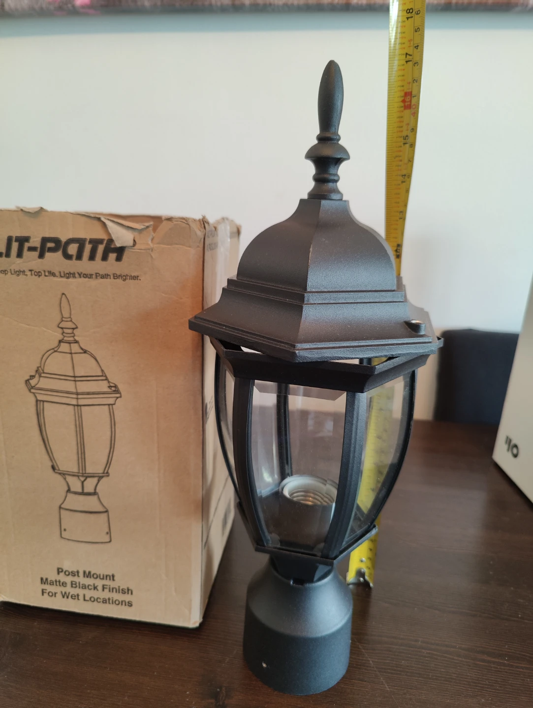 LIT-PATH Post Mount Outdoor Light Fixture