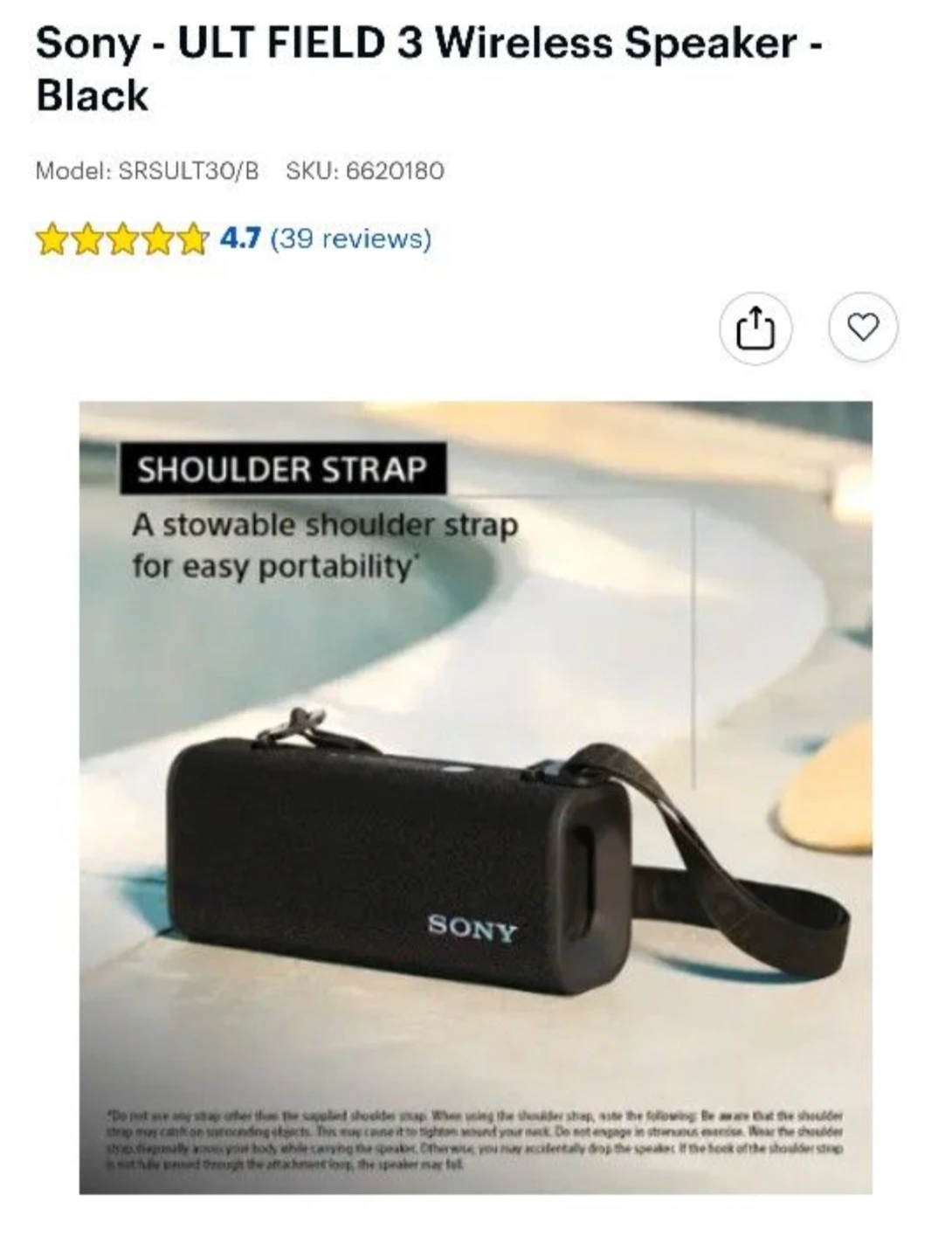 Sony ULT Field 3 Wireless Speaker - Off White - photo 5