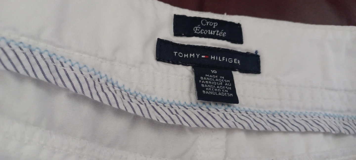 Tommy Hilfiger White Crop Capris Size 10 - photo 4