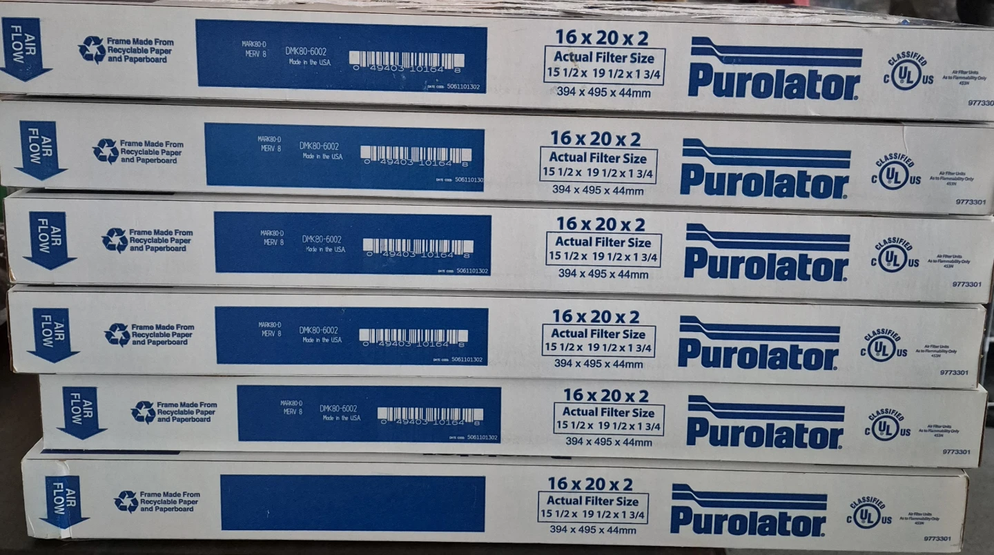 Purolator 16 x 20 x 2 Air Filter (MERV 8)