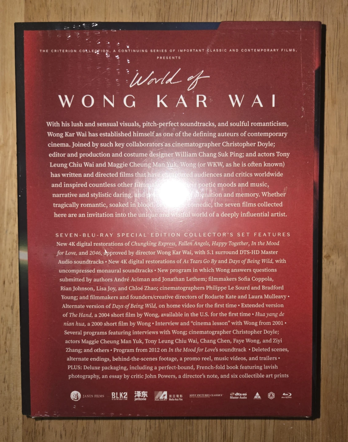 Criterion World of Wong Kar Wai Blu-Ray Special Edition Box Set - photo 2