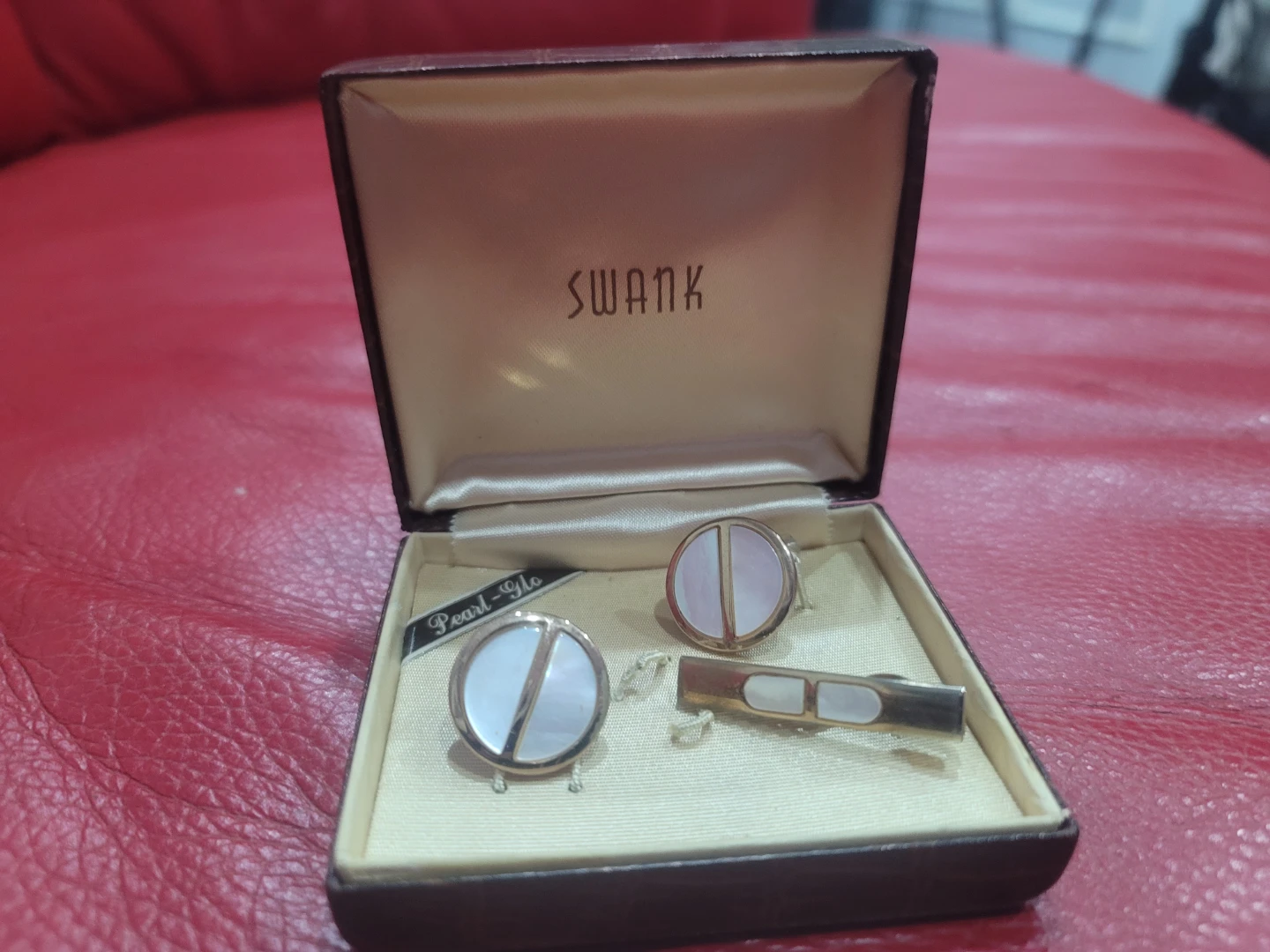 SWANK Cufflinks and Tie Clip Set