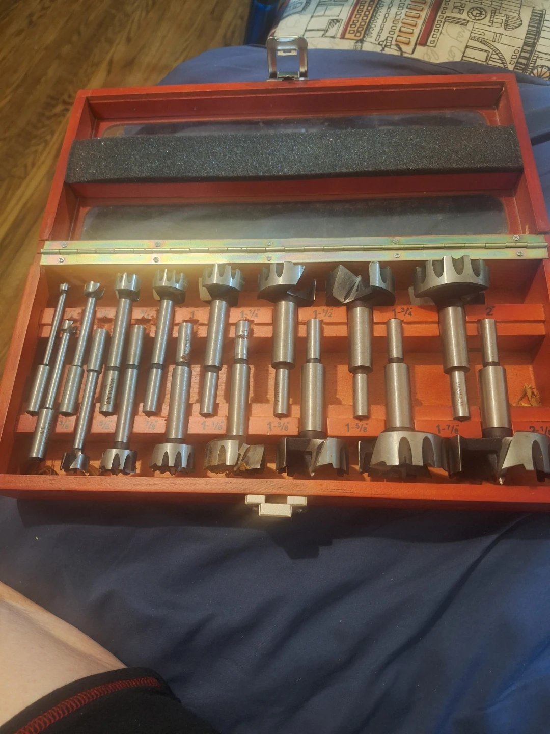 Wood Plug Cutter Set in Wooden Case