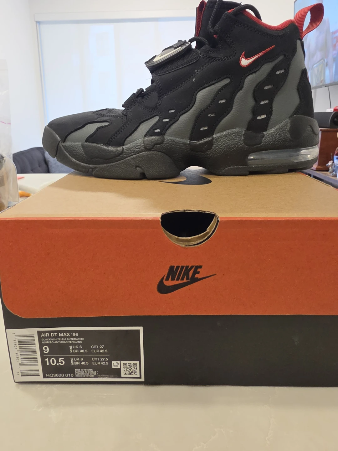 Nike Air DT Max '96 Black/White Size 9
