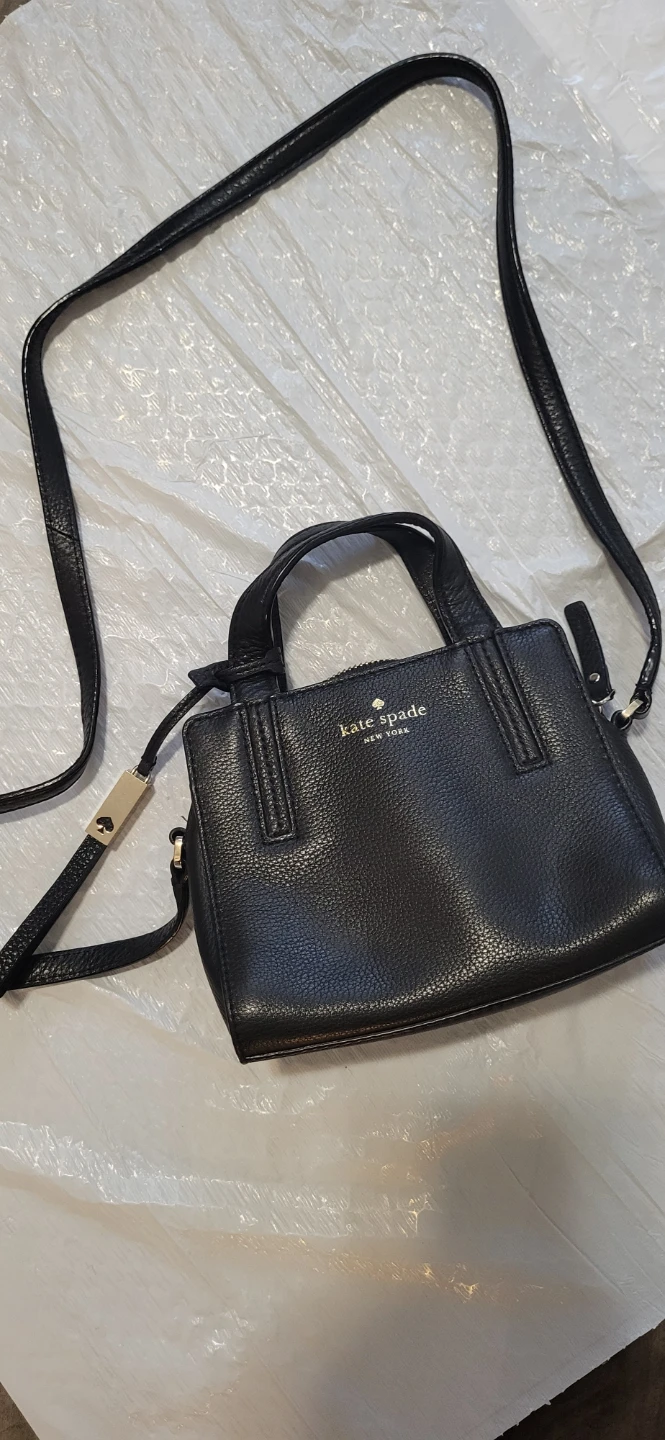 Kate Spade Black Leather mini crossbody Bag