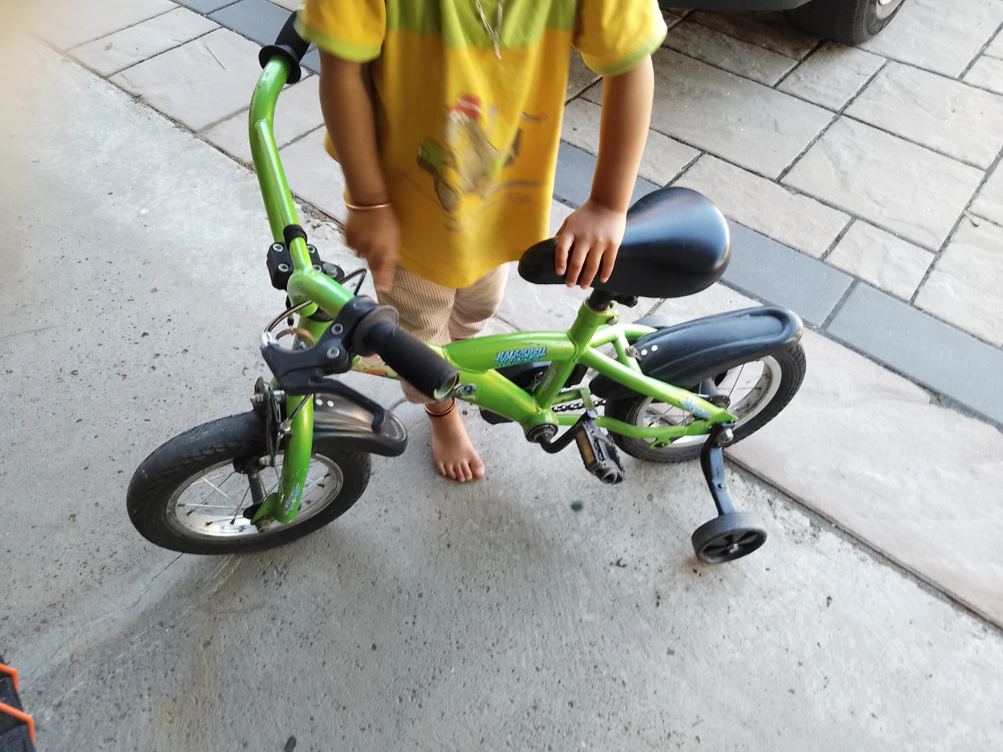 Kids Green Training Bike