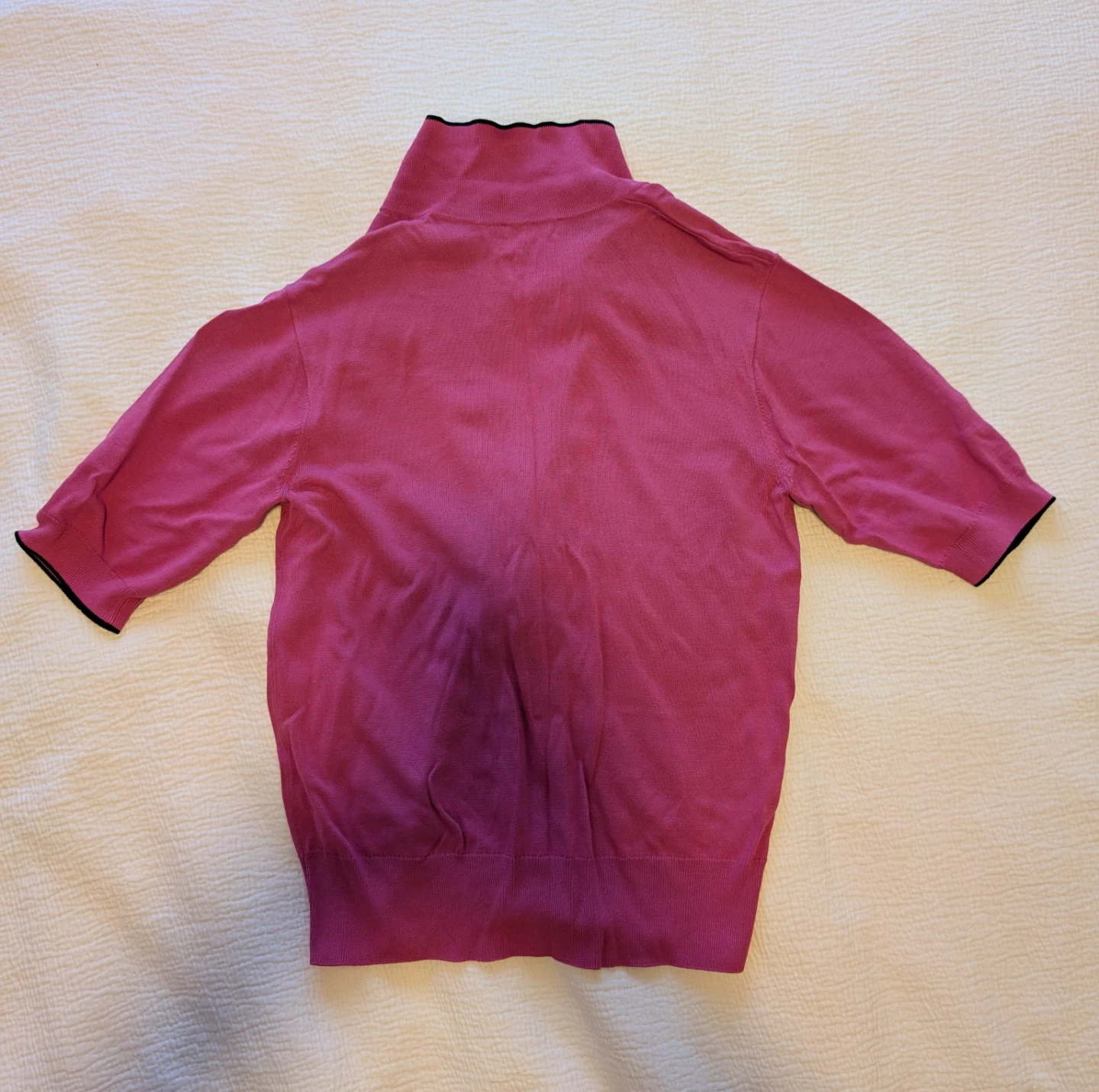 Dries Van Noten Pink Ruffle Knit Top - Extra Small - photo 3